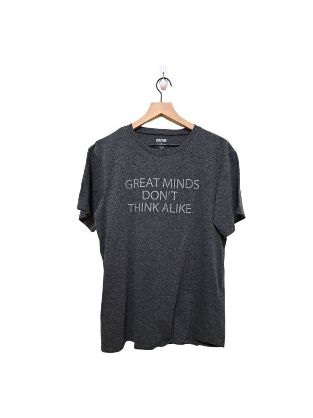 Kenneth Cole Reaction Gray Graphic Tee Sz L